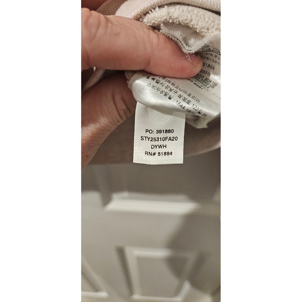 Patagonia Organic Cotton Quilt Crew Sweatshirt Medium Oatmeal Quilted Pullover - Picture 5 of 6